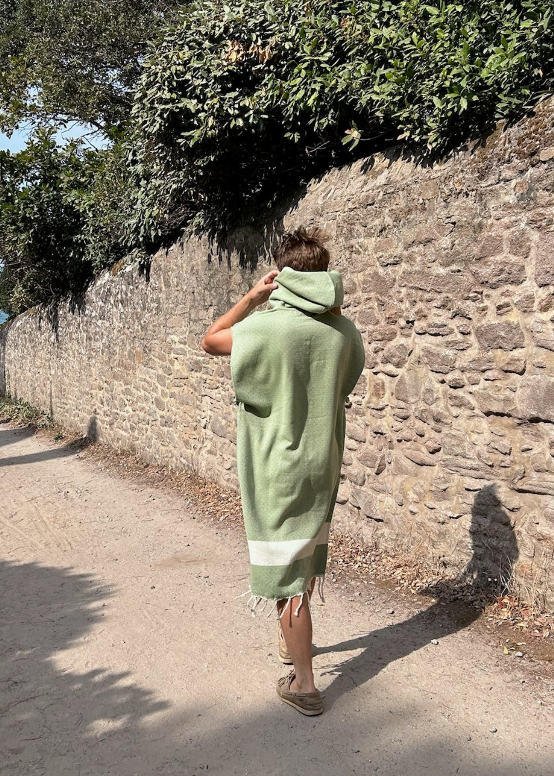 Poncho Diamant Vert Olive