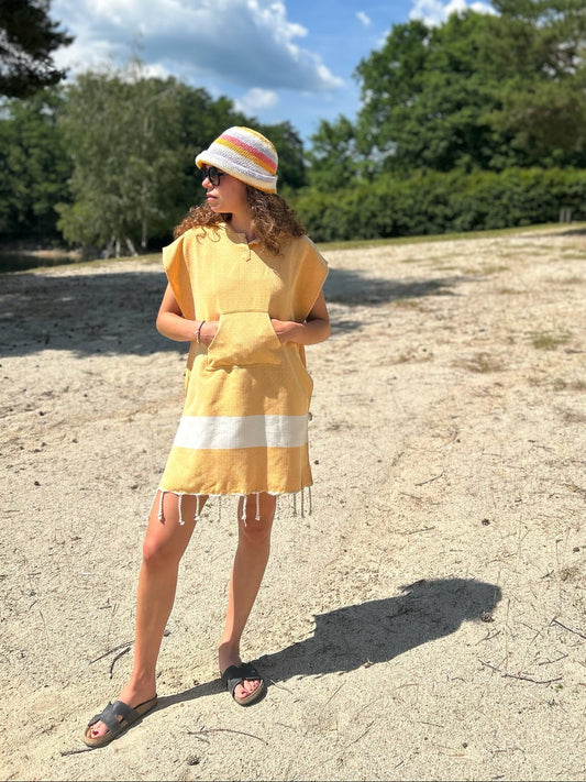 Poncho Diamant Jaune