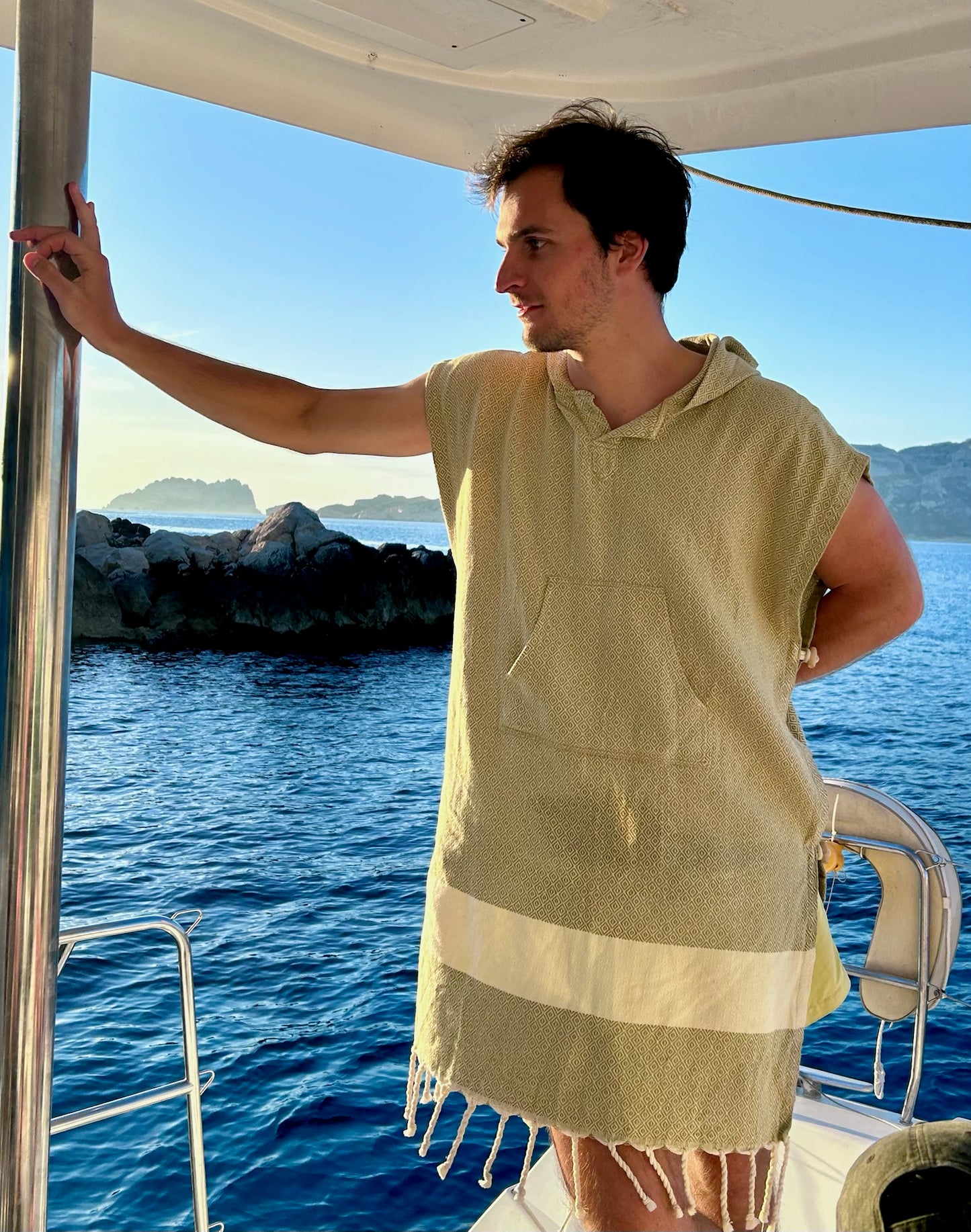 Poncho Diamant Kaki Clair
