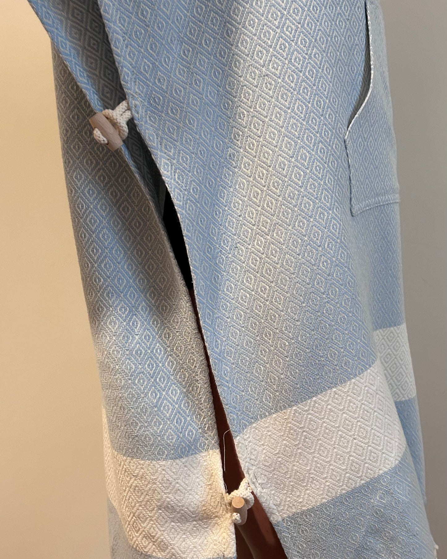Poncho Diamant Bleu Ciel