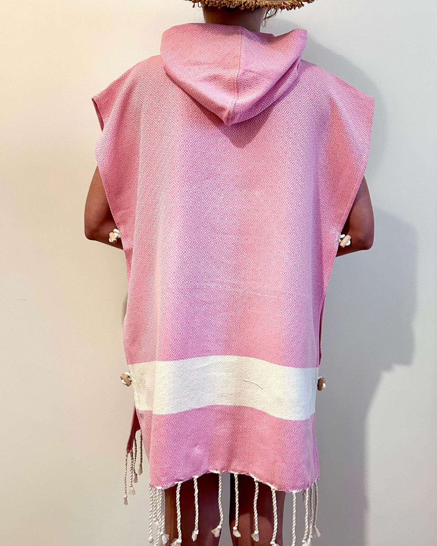 Poncho Diamant Rose Bonbon