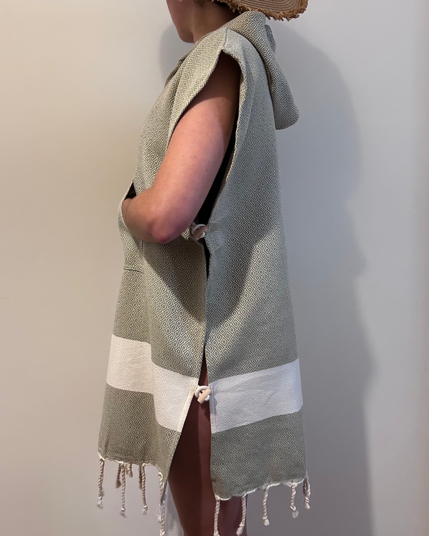 Poncho Diamant Kaki Clair