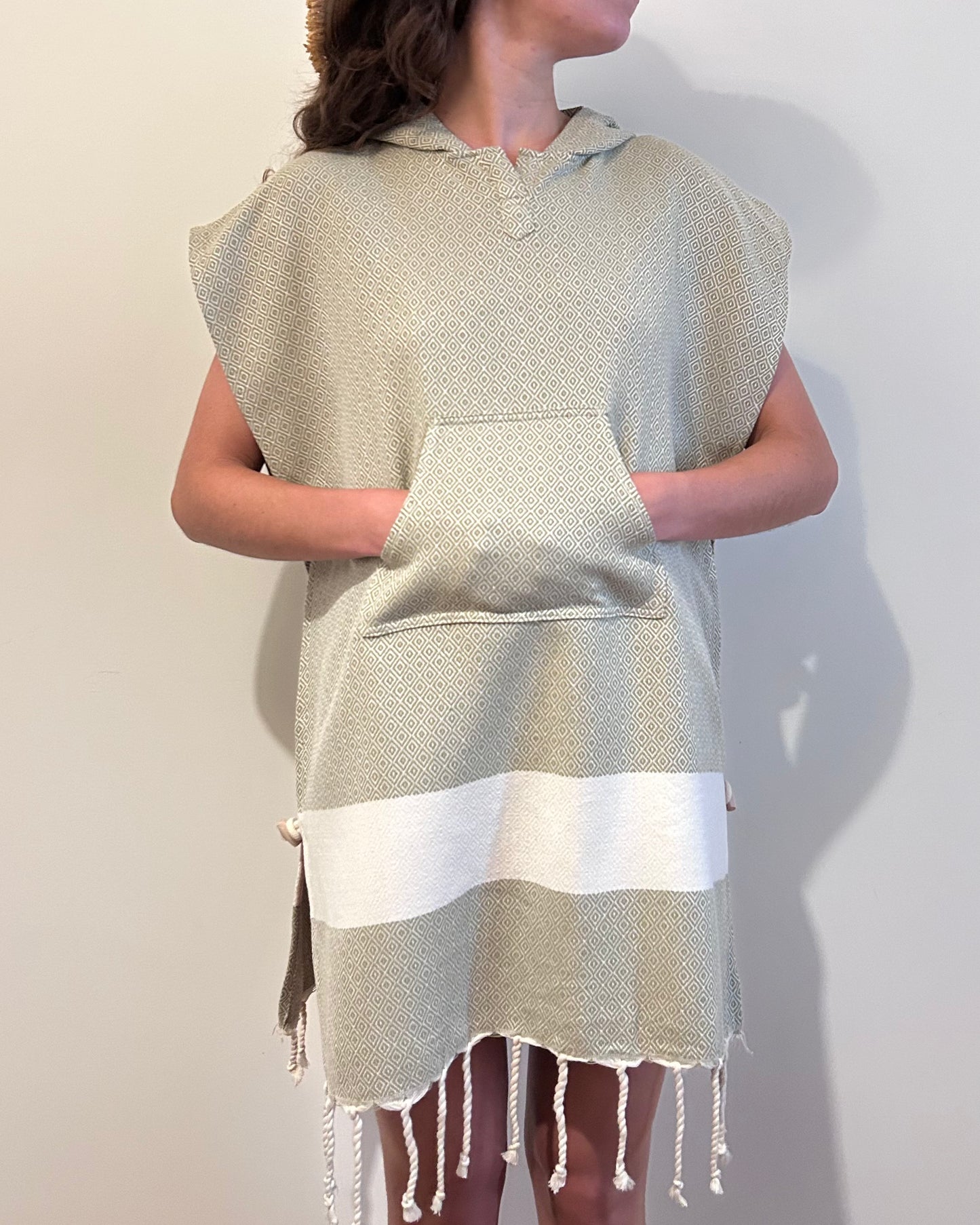 Poncho Diamant Kaki Clair