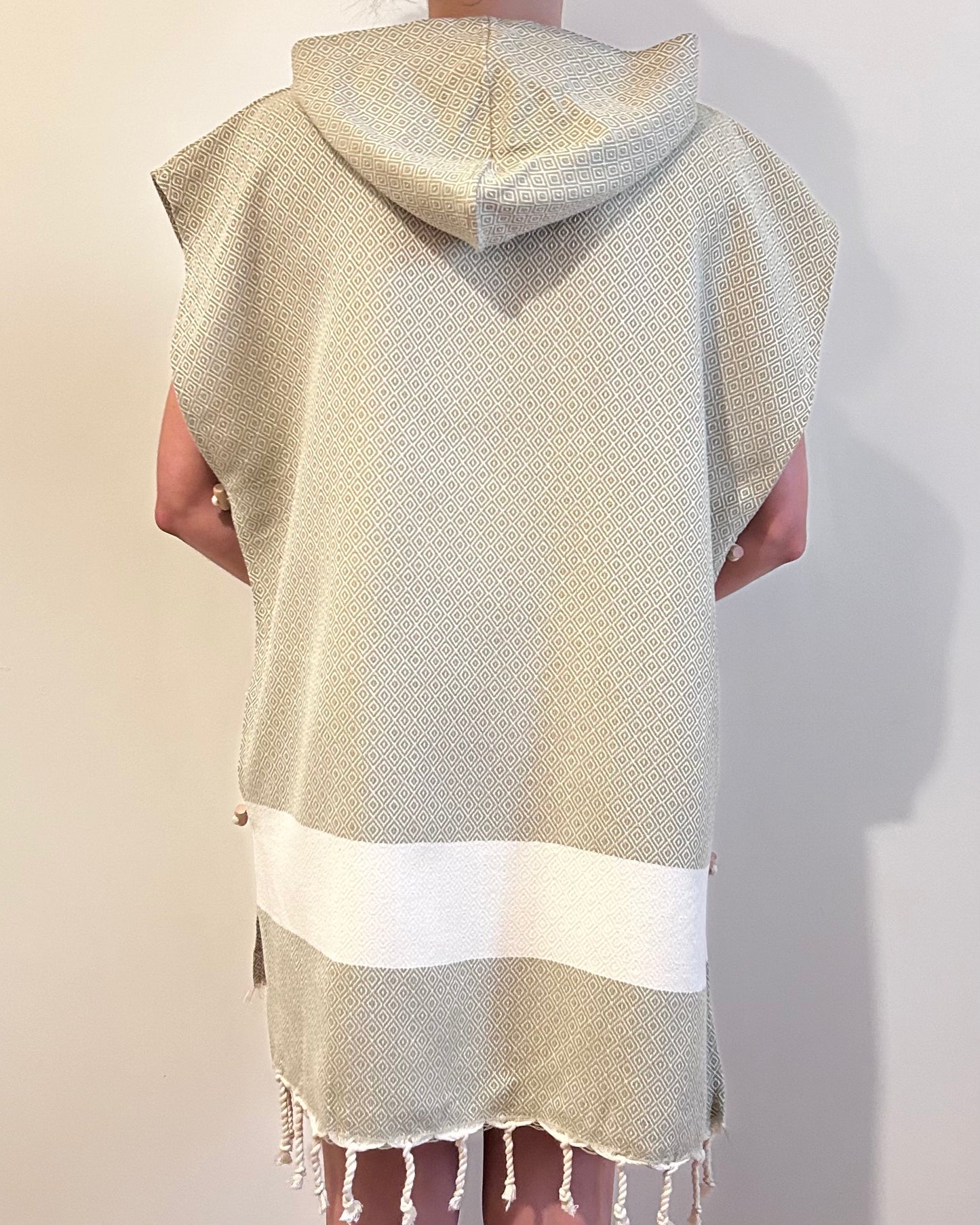 Poncho Diamant Kaki Clair