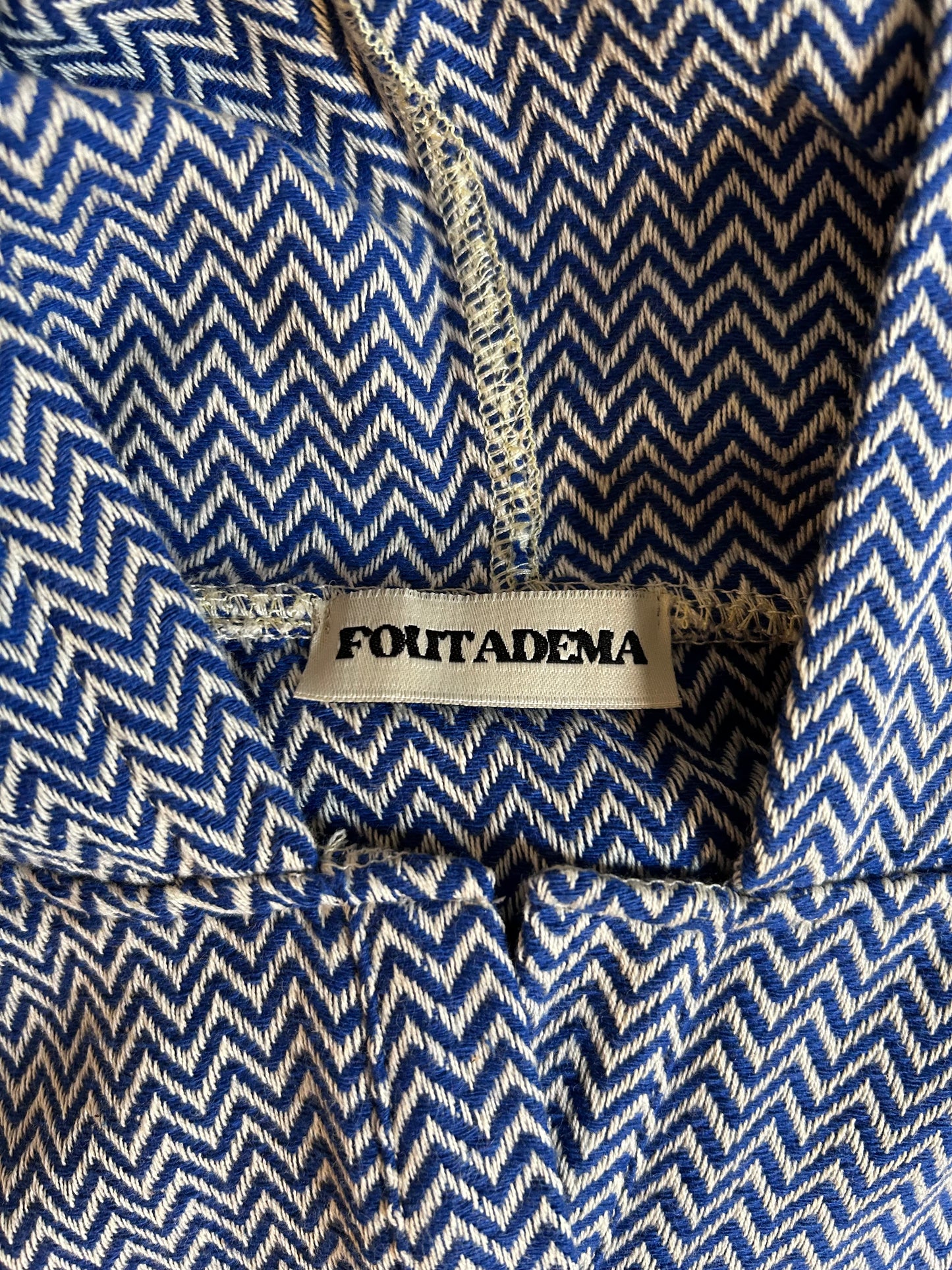 Poncho Chevron Bleu Roi